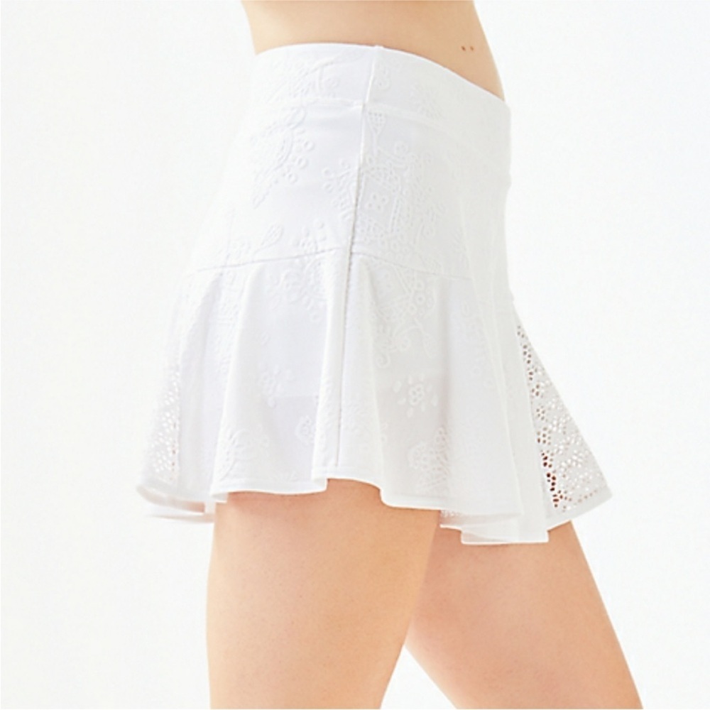 Lilly Pulitzer Women’s Luxletic Coquina Tennis Skort Resort White Size Small
